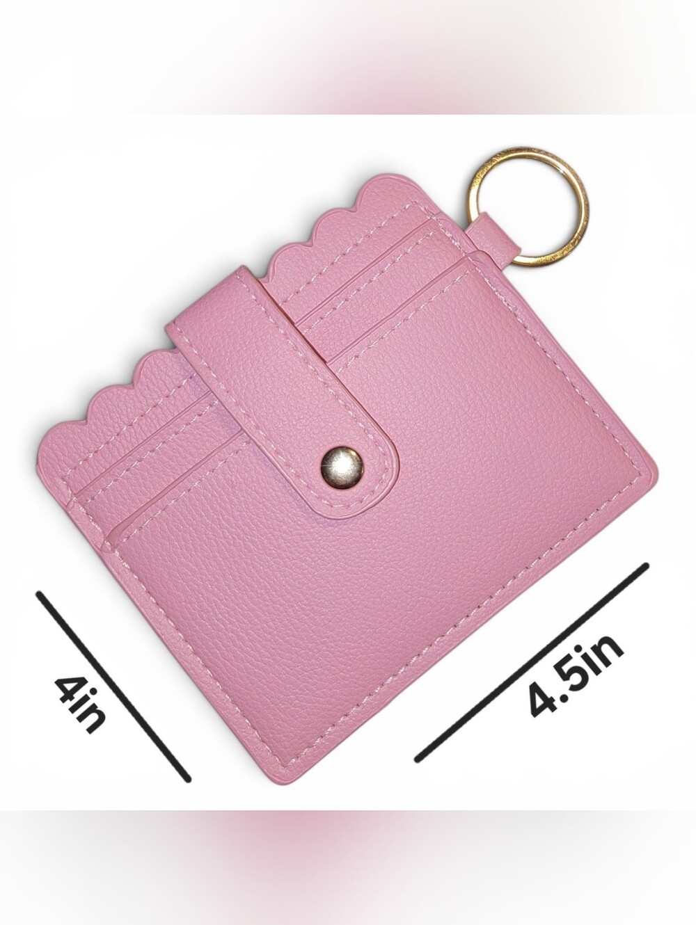 Assorted Scalloped Card Wallets - Multicolor - Picture 2 of 3